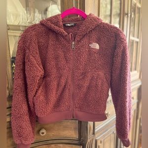 North Face zip up Teddy jacket L 12